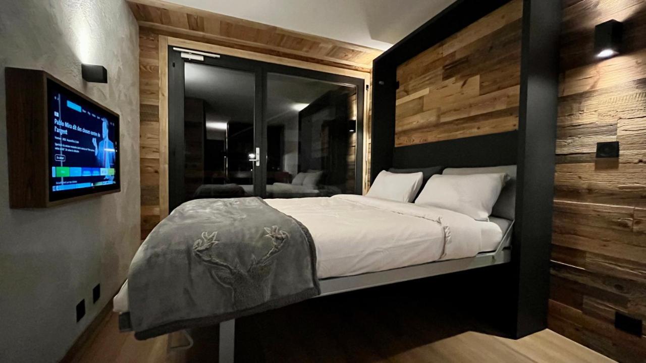 Les Cerfs - Appartement & Studio - Anzère Exterior foto
